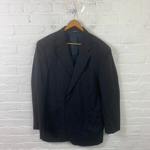 JOS. A. BANK Men's Button Front Blazer Jacket Long Sleeve Black Size Medium